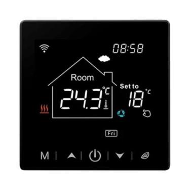 Imagem de Termostato Inteligente Wi-Fi Para Aquecimento De Piso, Caldeira a Gás,