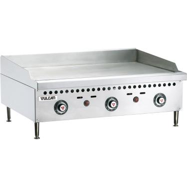 Imagem de Chapa a Gás GLP VCRG36T 3 Queimadores Controle de Temperatura 93 graus C a 232 graus C Inox Vulcan