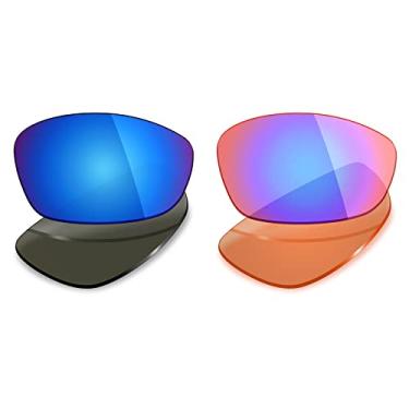 Imagem de 2 pares de lentes polarizadas de substituição da Mryok para óculos de sol Oakley Blender – Opções