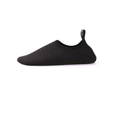 Imagem de Legou Sapatos de Praia Engrossados Sapatos de Natação masculinos e femininos sapatos de riacho Sapatos de praia pretos XGG