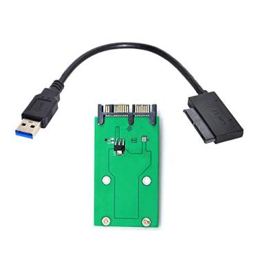 Imagem de Xiwai USB 3.0 para mSATA SSD de 50 pinos e adaptador Micro SATA de 1,8 polegadas 7+9 16 pinos para adicionar em cartões PCBA
