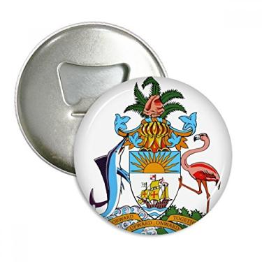 Imagem de Nassau Bahamas National Emblem Abridor de Garrafas Imã de Geladeira Emblema Multifuncional