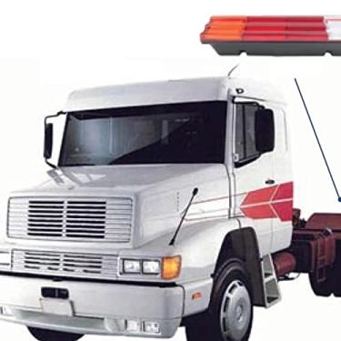 Imagem de Lanterna Traseira Tricolor 24 Led Sem Vigia MB 1313 1620 1718 1938 S 1944 Atego 1419 2425 Acello 1016 Borda Reforcada