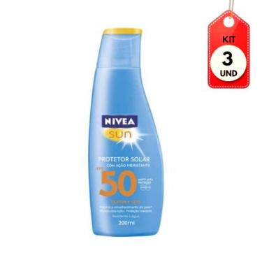 Imagem de Kit C/03 Nivea Sun Fps50 Protetor Solar 200ml