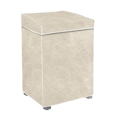 Imagem de "Capa Para Maquina De Lavar Brastemp Eletrolux Consul 07Kg 08Kg 09Kg 10Kg 11Kg12Kg 13Kg 14Kg 15Kg 16Kg 17Kg Impermeável Forrada Com Elástico Traseiro Proteção UV Material Super Resistente " (Bege, P)