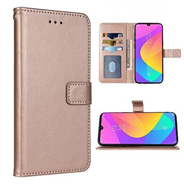 Imagem de FDCWTSH Compatível com Xiaomi Mi A3 capa carteira alça de pulso cordão couro flip capa suporte suporte acessórios celulares capas de telefone para Xiami Xiomis Xiome MiA3 3A CC9E mulheres homens ouro