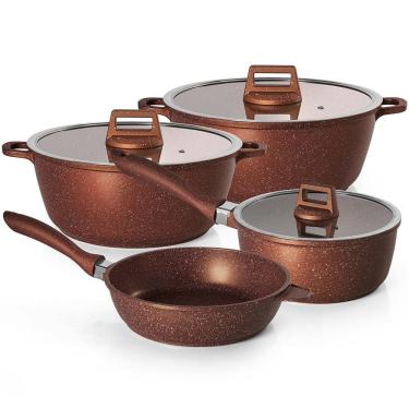 Imagem de Jogo de Panelas 4 Peças Cobre Graniflon Moda do Chef