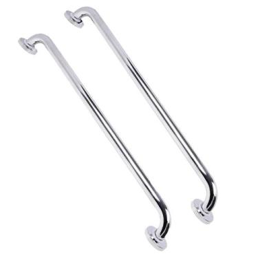 Imagem de Alça Barra De Apoio 70 Cm Aço Inox Kit 2 Uni Segurança Acessibilidade 