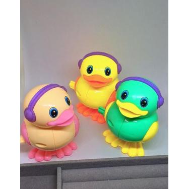 Imagem de Pato com Fone de Ouvido Pula Pula a Corda Brinquedos Infantil Crianças