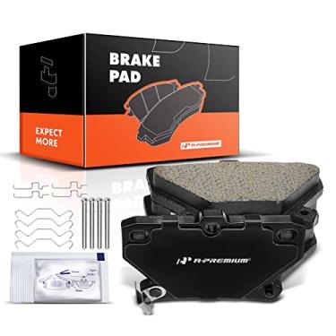 Imagem de A-Premium Conjunto de pastilhas de freio a disco de cerâmica traseiras compatível com modelos selecionados Pontiac e Toyota - Vibe 2003-2006, Celica 2000-2005, Corolla 2005-2006, Matrix 2003-2007, L4