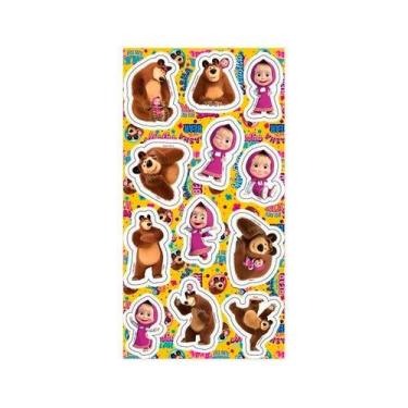 Imagem de Cartela Adesiva - Masha e o Urso - 12 unidades - Regina - Rizzo