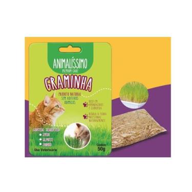 Imagem de Graminha Para Gatos Aveia Alpiste Painço Natural Premium Pet - Animalí
