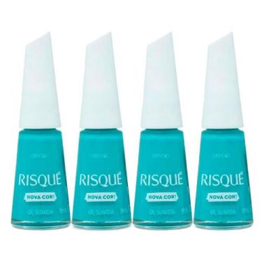 Imagem de Kit 4 Esmalte Risqué Cremoso Nova Cor Oi Sumida 8ml