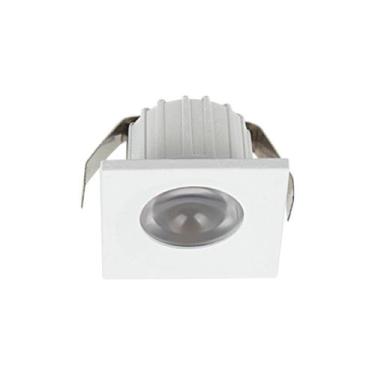 Imagem de Spot de Embutir Quadrado Branco 3,5cm 3W 3000K 110V - DELIS
