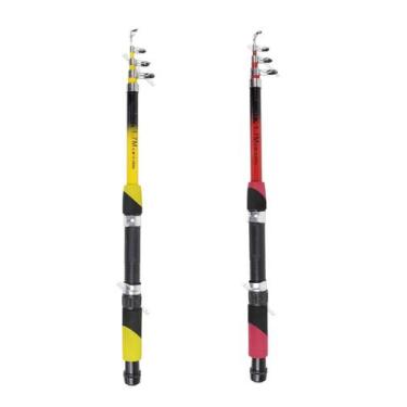 Imagem de Kit 2 Varas Para Molinete Telescópica Com Passador C.W (1,70m) 12-20lb