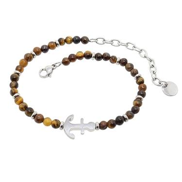 Imagem de Mulheres Barco âNcora Pulseira Turquesa Pulseira De Contas Bali Resort Estilo Oceano Tropical Praia Conjunto De JóIas Para Senhoras Meninas Pulseira (Quartzo Olho)