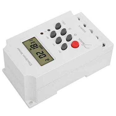 Imagem de Chave de Temporizador Digital, Temporizador Programável, Com Aplicações Versáteis, Timer de Interruptor de Luz de Exibição LCD para Eletrodomésticos e Equipamentos Industriais