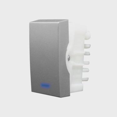 Imagem de Módulo Interruptor Paralelo com Luz Inova Pro Class Alumbra Titanium