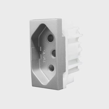 Imagem de Módulo Tomada 2p + t 10A Inova Pro Class Alumbra Titanium