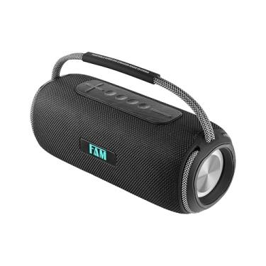 Imagem de Caixa de Som Bluetooth FAM A042 40W – À Prova d’Água IPX6, Bivolt – Som Potente com Graves, Ideal para Festas, Praia e Piscina – Design Robusto, Portátil e Resistente – Cor Preto
