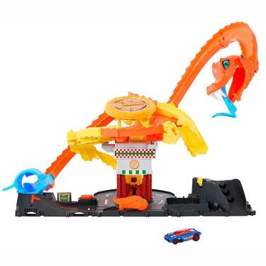 Imagem de Pista Hot Wheels Ataque Slam Cobra Pizzaria HTN81 - Mattel