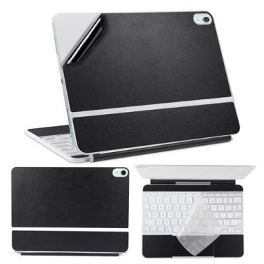 Imagem de Yiodelu Adesivos de película de vinil compatíveis com iPad Air M3 2025 33.0 cm Magic Keyboard 4 peças autoadesivas, capa protetora pré-cortada proteção total (parte superior + inferior + trackpad +