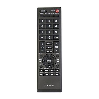 Imagem de ZdalaMit Controle remoto de substituição CT-RC1US-16 adequado para Toshiba TV 40L310U 32L110U 49L310U 55L310U 43L310U 40L310U 28L110U 65L350U