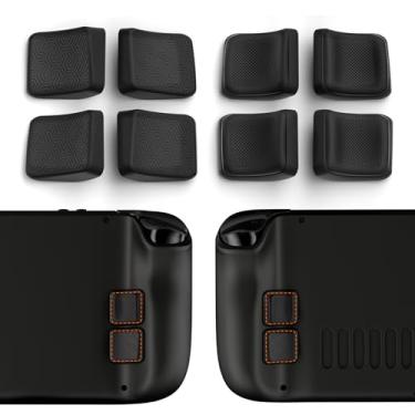 Imagem de PlayVital Conjunto de melhoria de botão traseiro para Steam Deck, kit de proteção de botão de melhoria de aderência para Steam Deck - Design simplificado e cravejado - Preto