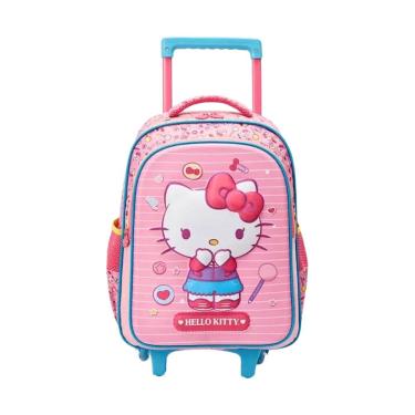 Imagem de Mochila De Carrinho 16 Escolar 3d Hello Kitty Xeryus