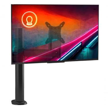 Imagem de Suporte De Mesa Para Monitor Até 24 Articulado Com Regulagem De Distância E Altura Octoo Clipway-a1 Prateado