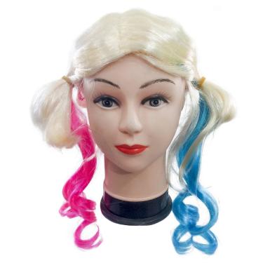 Imagem de Peruca Arlequina Esquadrão Suicida Filme