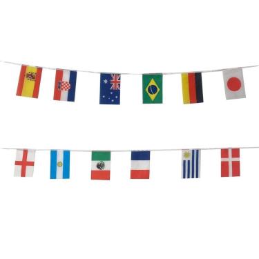 Imagem de Varal De Bandeiras Países 12 Bandeiras - 3,2m