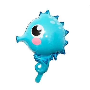 Imagem de Balão Metalizado Cavalo Marinho - 25 Polegadas
