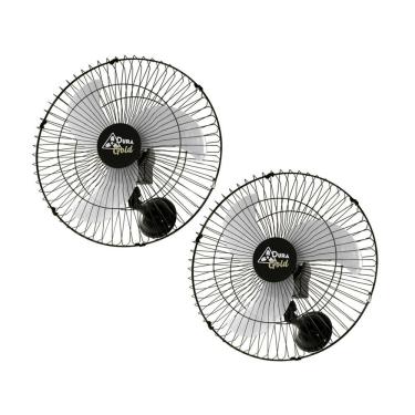 Imagem de Kit 2 Ventiladores Oscilante De Parede 60 Cm Com 40 Fios Dura Gold 220W - Duralínea