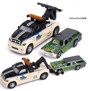 Imagem de Carrinho Reboque Caminhão Die Cast Guincho Metal 1:64