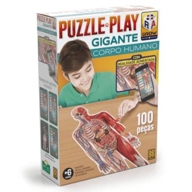 Imagem de QUEBRA CABECA PLAY CORPO HUMANO GIGANTE 100 PECAS GROW