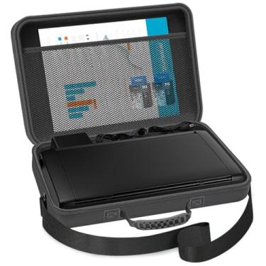 Imagem de HESPLUS Estojo rígido de viagem para impressora móvel sem fio Epson Workforce WF-100 / WF-110, organizador de bolsa de armazenamento de impressora (apenas capa)