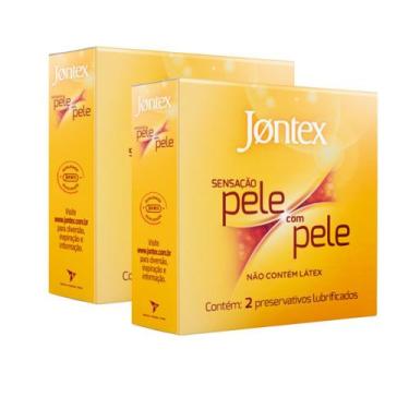 Imagem de Kit 2 Preservativo Jontex Sensação Pele com Pele 2 Unidades