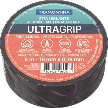 Imagem de Fita Isolante Classe A 0,18x19 mm Tramontina Preta 5 m