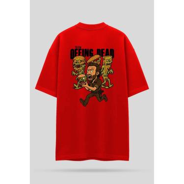 Imagem de Camiseta Oversized Shatark The Walking Dead - Vermelho-Masculino
