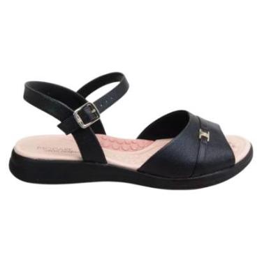 Imagem de Sandália Feminina Modare Salto Baixo Preto Clássico-Feminino