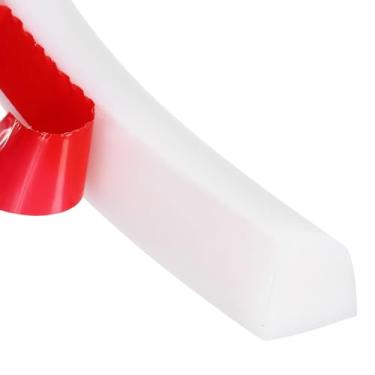 Imagem de HARFINGTON Acabamento de parede de molde redondo flexível 1,8 cm x 2,2 cm x 149,9 cm Tira de acabamento moldada com borda de borracha dobrável para canto piso de teto banheiro bancada, branca