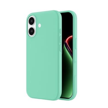 Imagem de Capa Case Premium Compatível iPhone 17 Silicone Macio Interior Veludo Proteção De Câmera Anti Impacto Reforçada Aveludada (VERDE ÁGUA)