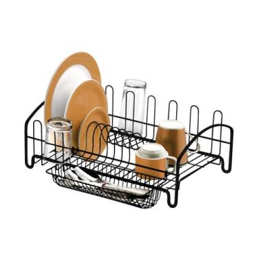 Imagem de Escorredor de louças de luxo preto fosco - future