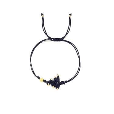 Imagem de Pulseiras de tecido de Natal feitas à mão, vermelho, verde, árvore de Natal, sinos, Papai Noel, estrelas, corda trançada, pulseira para mulheres e homens, melhores amigas, casais, Natal, inverno, ano