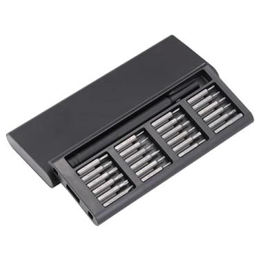 Imagem de Conjunto de mini chaves de fenda magnética com capa, conjunto de chaves de fenda de precisão 24 em 1 com 24 pontas, conjunto de ferramentas de chave de fenda manual de bolso, kit de ferramentas de