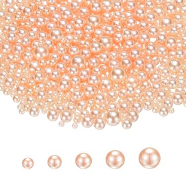 Imagem de PATIKIL 1000 peças de pérolas sem orifícios, mini pérola sintética redonda de 3 mm, 4 mm, 5 mm, 6 mm, 8 mm, para arte, artesanato, joias, enchimento de vaso de unhas, aniversário, festa de casamento
