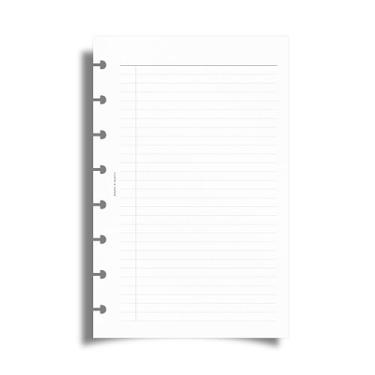 Imagem de Cloth & Paper Inserções para agenda de tarefas – Tamanho de meia carta 14 x 21 cm | Lista de 8 anéis, 15 folhas/30 páginas, organizador diário | Design minimalista | Papel premium para anotações e