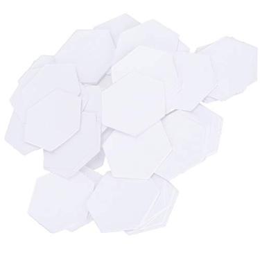 Imagem de Pissente Modelo de Retalhos de Papel Hexagonal, Ferramenta de Artesanato de Costura DIY Sem Necessidade de Máquina de Costura ou Tesoura para Acolchoada e Arte Em Tecido (16mm hexagonal)