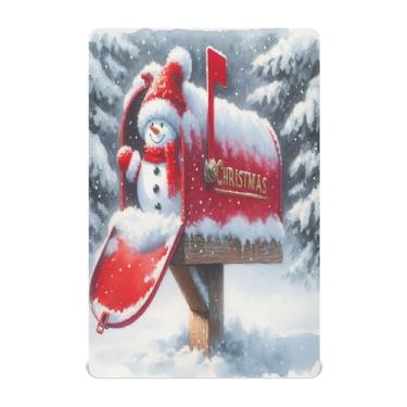 Imagem de Qilmy Lençóis de berço festivos de Natal, de microfibra macia, respirável, elástico, lençol com elástico para meninos e meninas, lençol com elástico para meninos e meninas, 132 x 71 cm